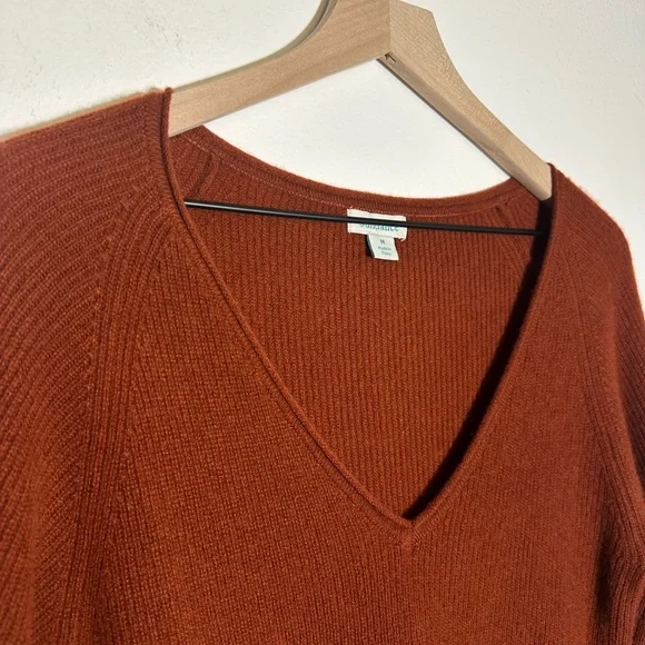 Sundance - V-Neck Sweater Dress in Rich Rust - Picture 2 of 8